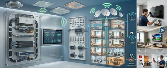 Merkezi Uydu & TV & Seslendirme Sistemleri